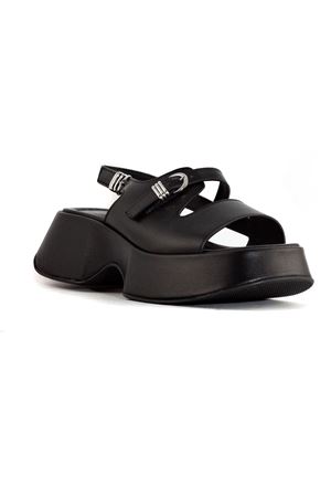 Black leather sandals VIC MATIE' | 1G3260DE02G200101